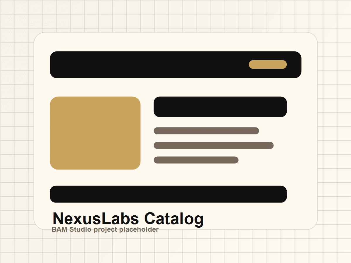 NexusLabs Catalog Site project preview