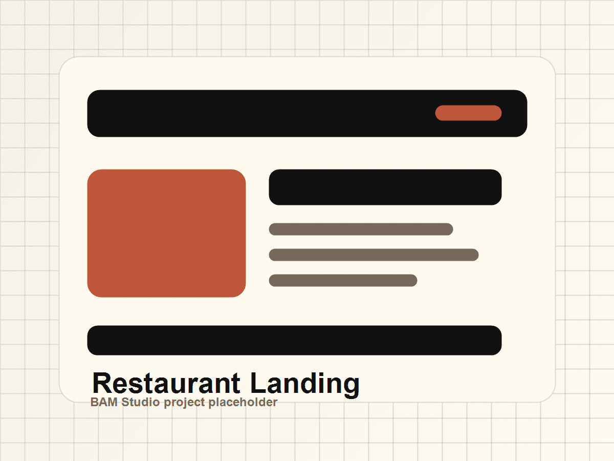 Restaurant Landing Page project preview