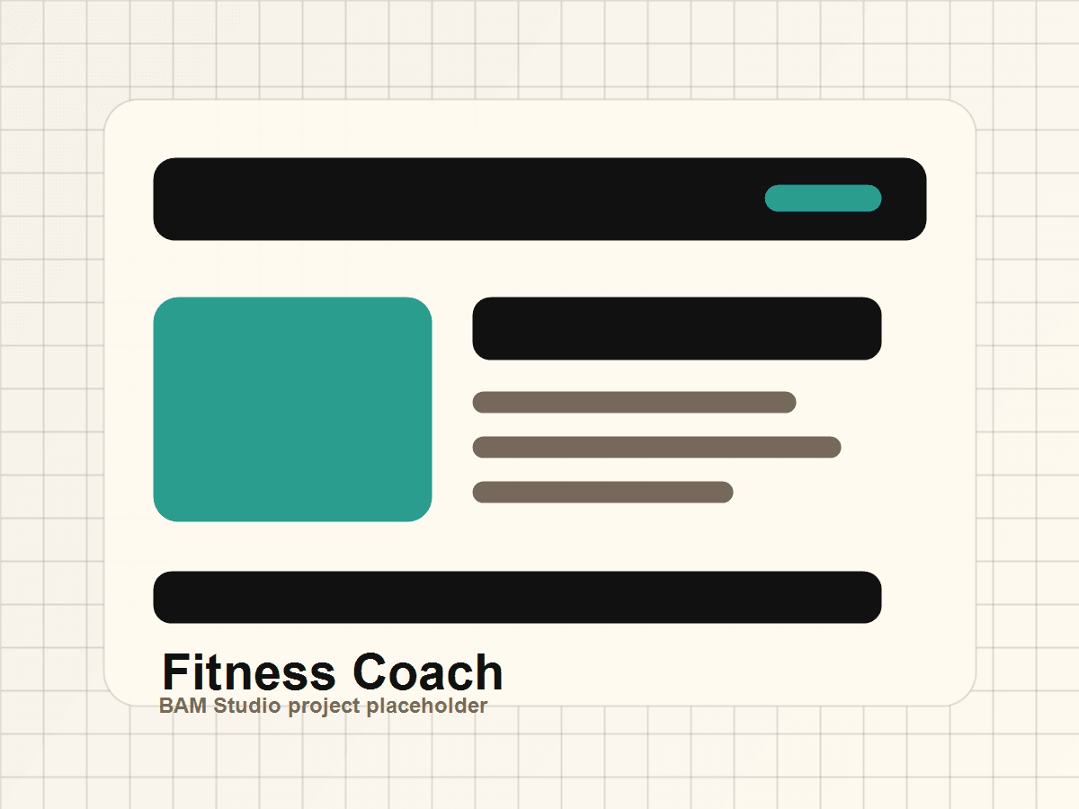 Fitness Coach Website project preview