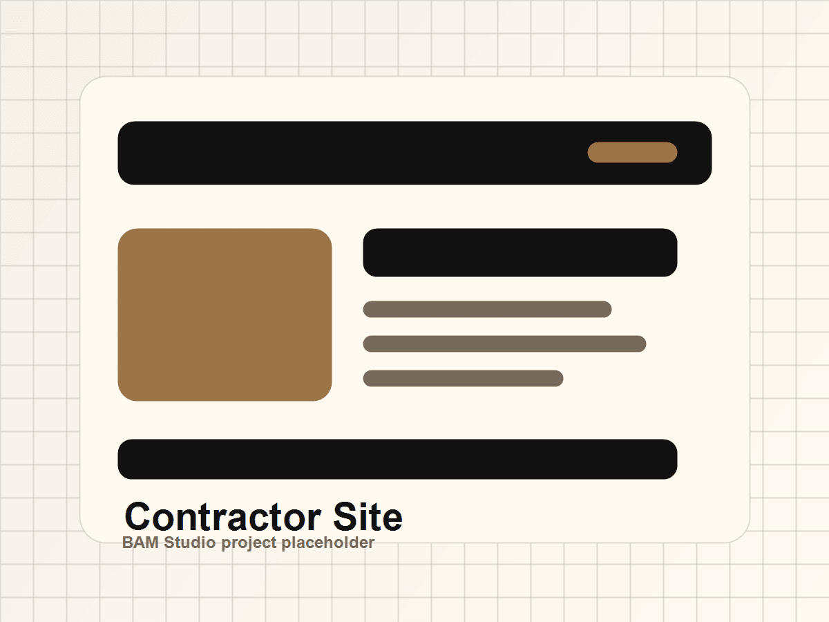 Contractor Website project preview